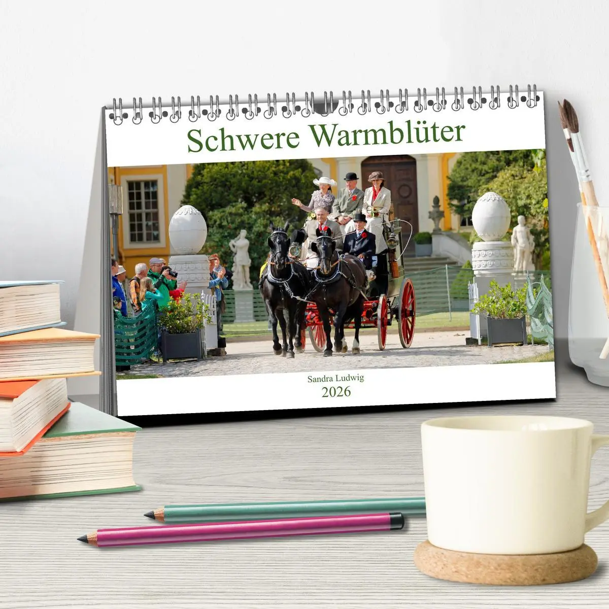 Bild: 9783457872543 | Schwere Warmblüter 2026 (Tischkalender 2026 DIN A5 quer), CALVENDO...