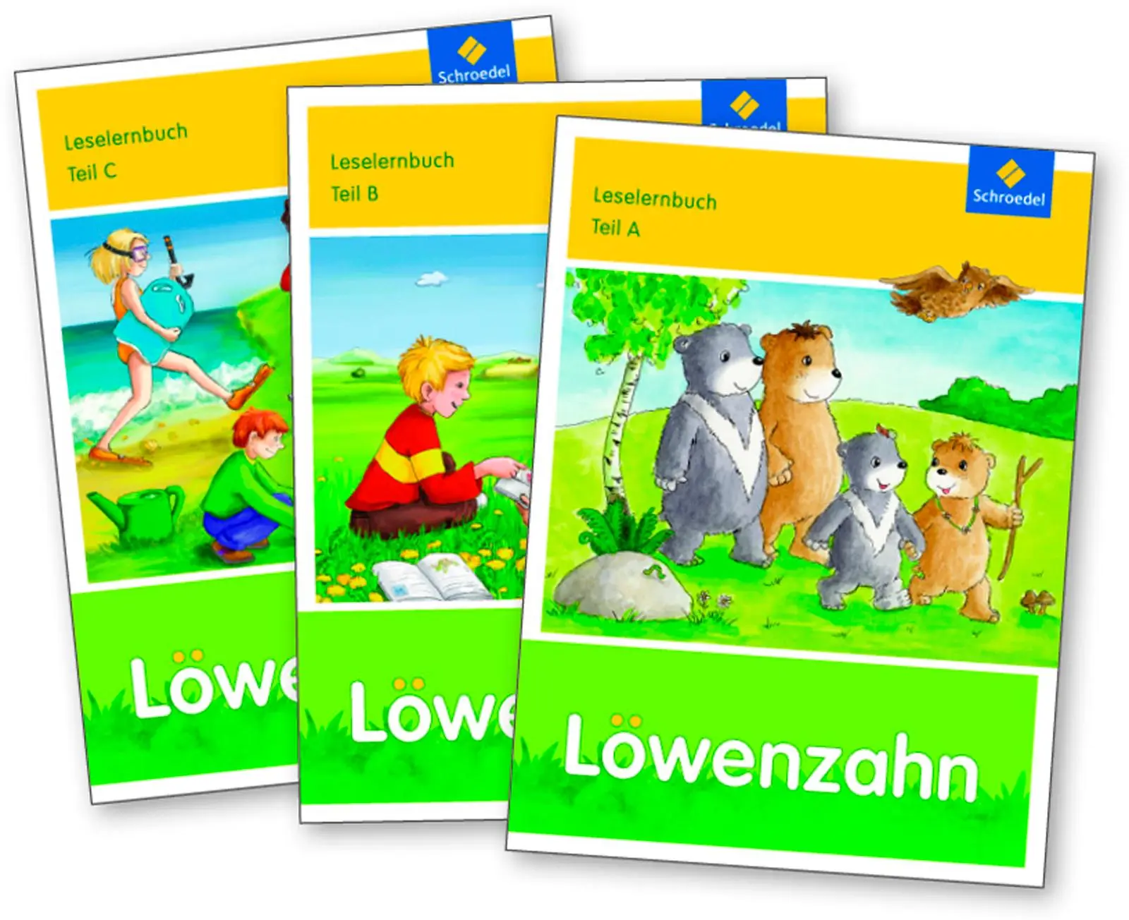 Cover: 9783507432543 | Löwenzahn Leselernbücher A, B, C als Paket | Ausgabe 2015 | Schwarz