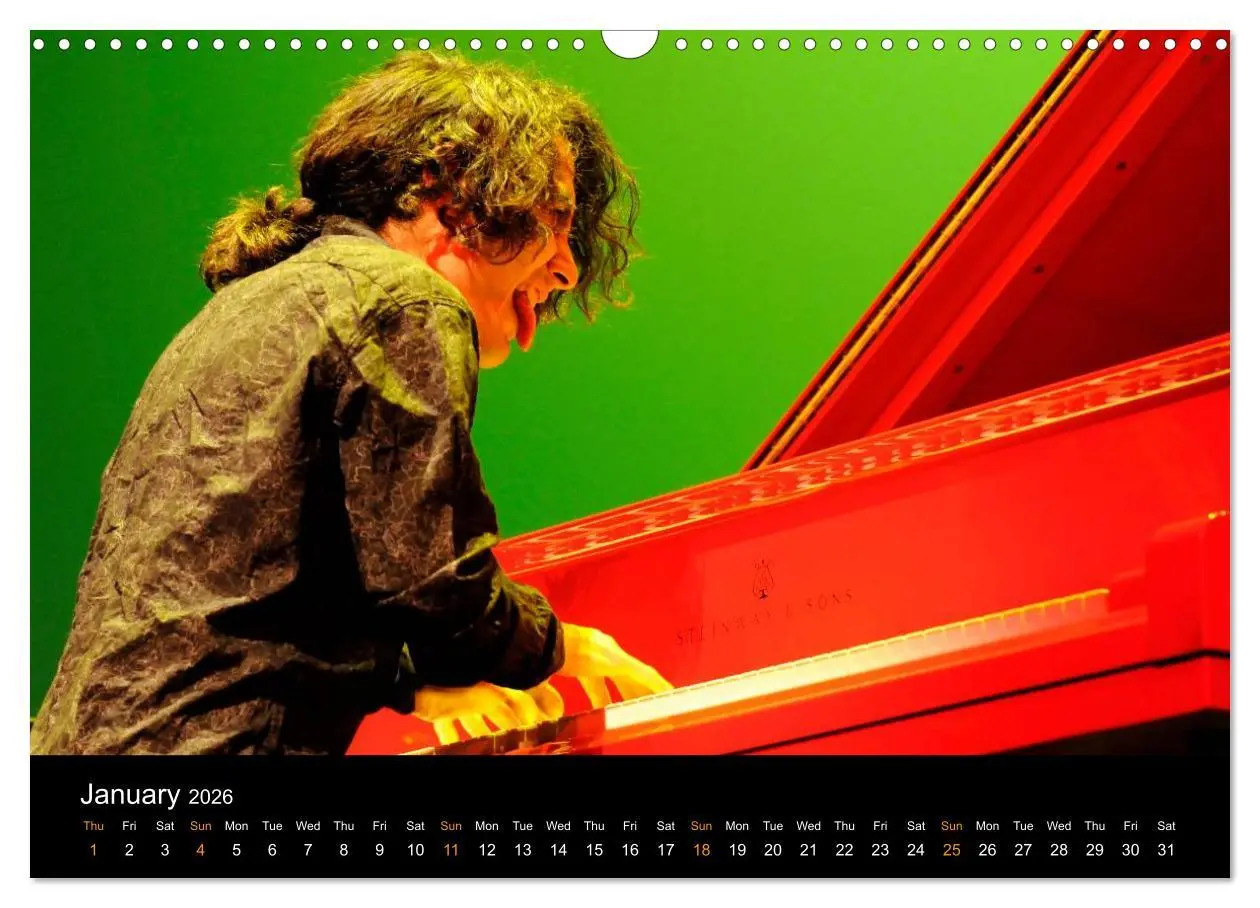 Bild: 9783516582543 | Jazz Pianists 2026 (Wall Calendar 2026 DIN A3 landscape), CALVENDO...