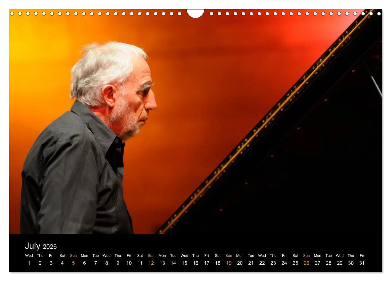 Bild: 9783516582543 | Jazz Pianists 2026 (Wall Calendar 2026 DIN A3 landscape), CALVENDO...