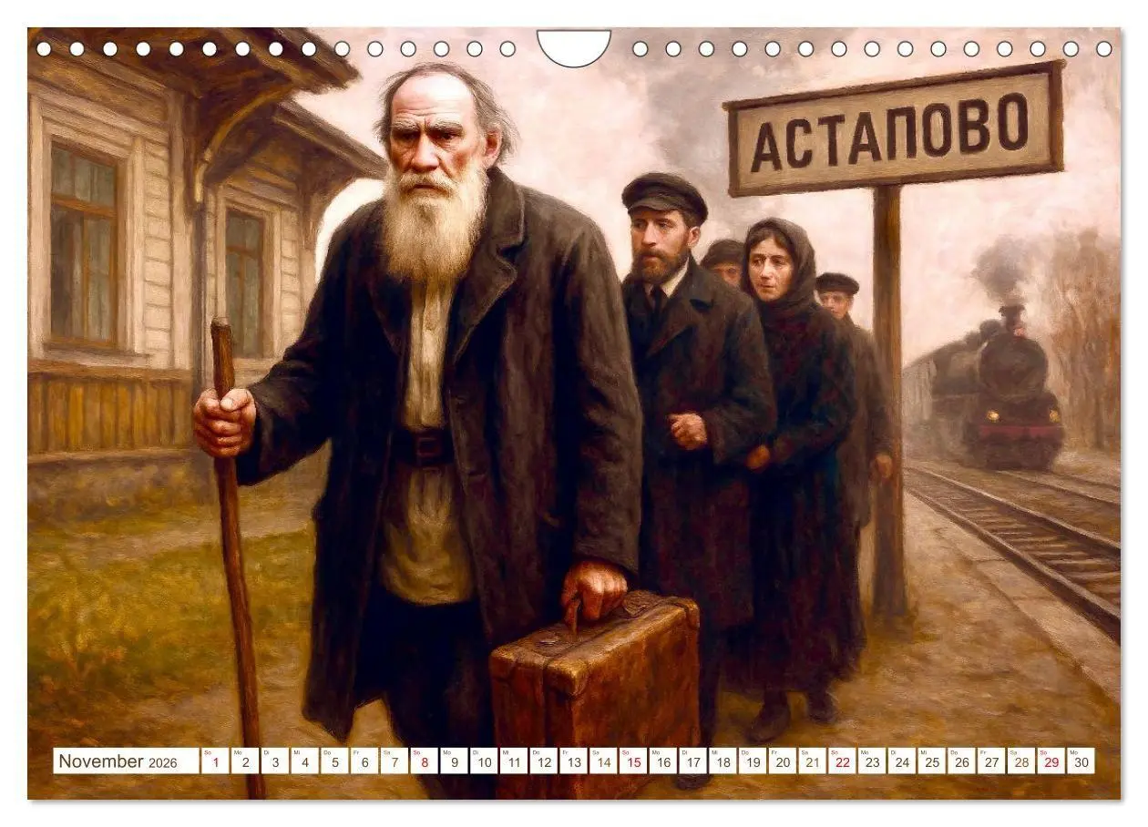 Bild: 9783516652543 | Leo Tolstoi (Wandkalender 2026 DIN A4 quer), CALVENDO Monatskalender