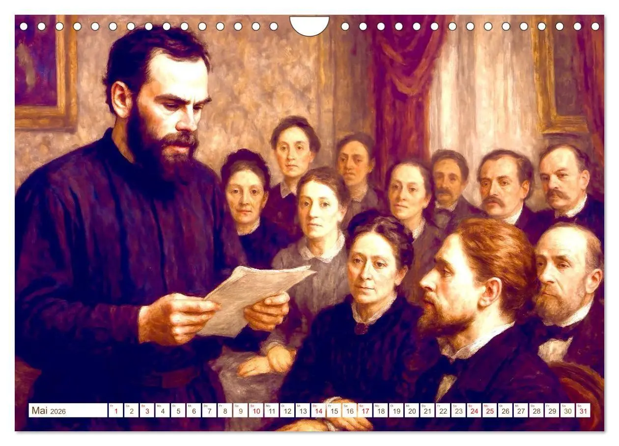 Bild: 9783516652543 | Leo Tolstoi (Wandkalender 2026 DIN A4 quer), CALVENDO Monatskalender