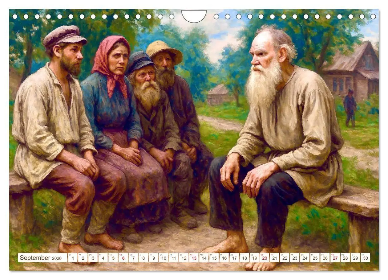 Bild: 9783516652543 | Leo Tolstoi (Wandkalender 2026 DIN A4 quer), CALVENDO Monatskalender