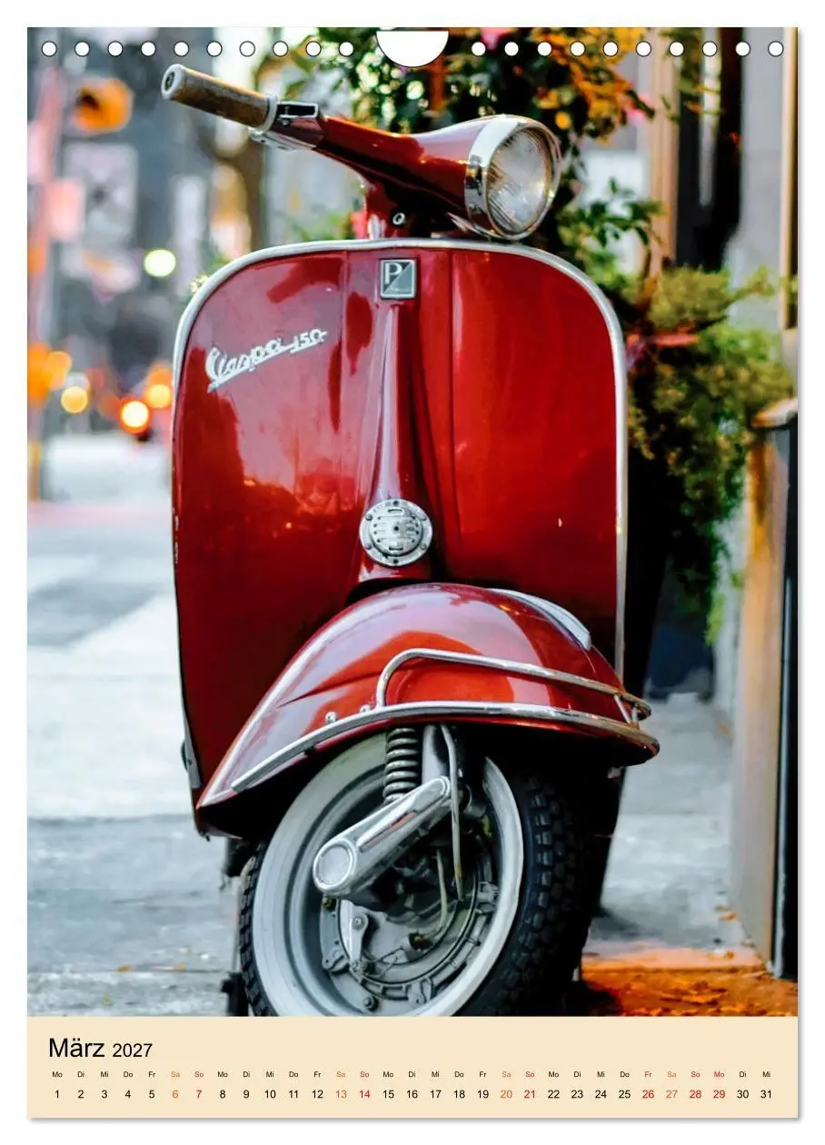 Bild: 9783569362543 | Meine Roller Vesparade (Wandkalender 2027 DIN A4 hoch), CALVENDO...