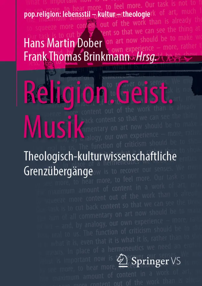 Cover: 9783658222543 | Religion.Geist.Musik | Hans Martin Dober (u. a.) | Taschenbuch | xxiii