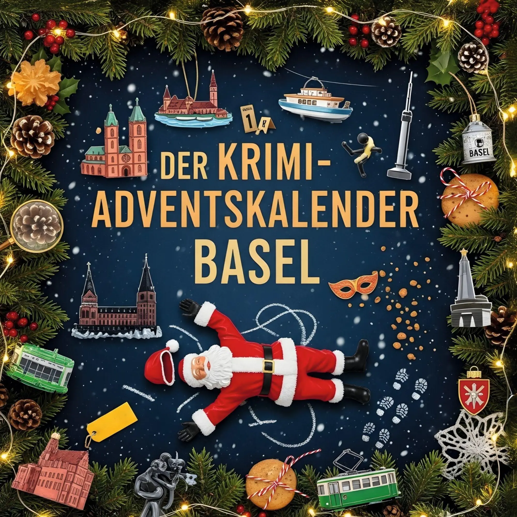 Cover: 9783695302543 | Der Krimi-Adventskalender Basel | Mordsverdächtig in 24 Akten | Maier