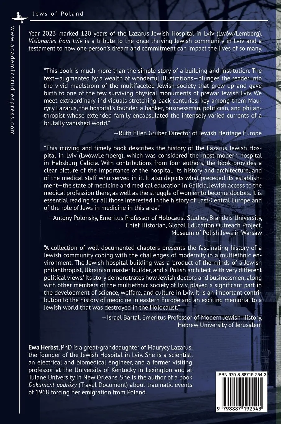 Rückseite: 9798887192543 | Visionaries from Lviv | The Story of a Jewish Hospital | Ewa Herbst