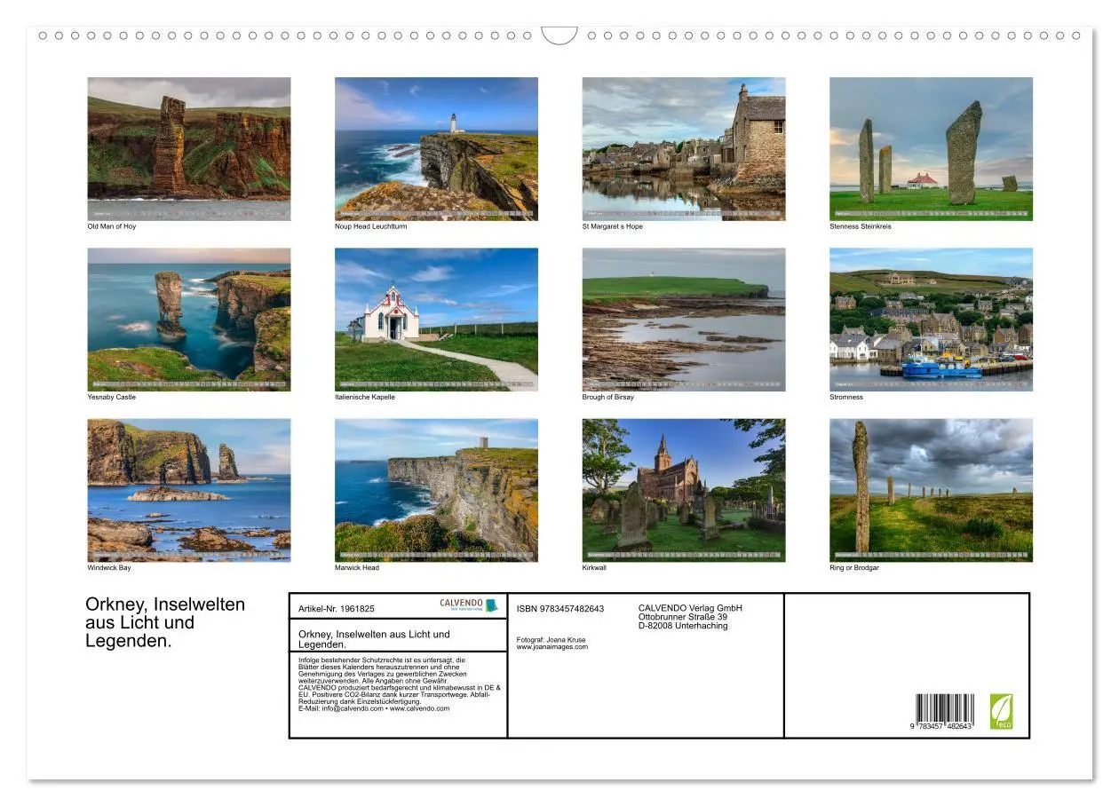 Bild: 9783457482643 | Orkney, Inselwelten aus Licht und Legenden. (Wandkalender 2026 DIN...