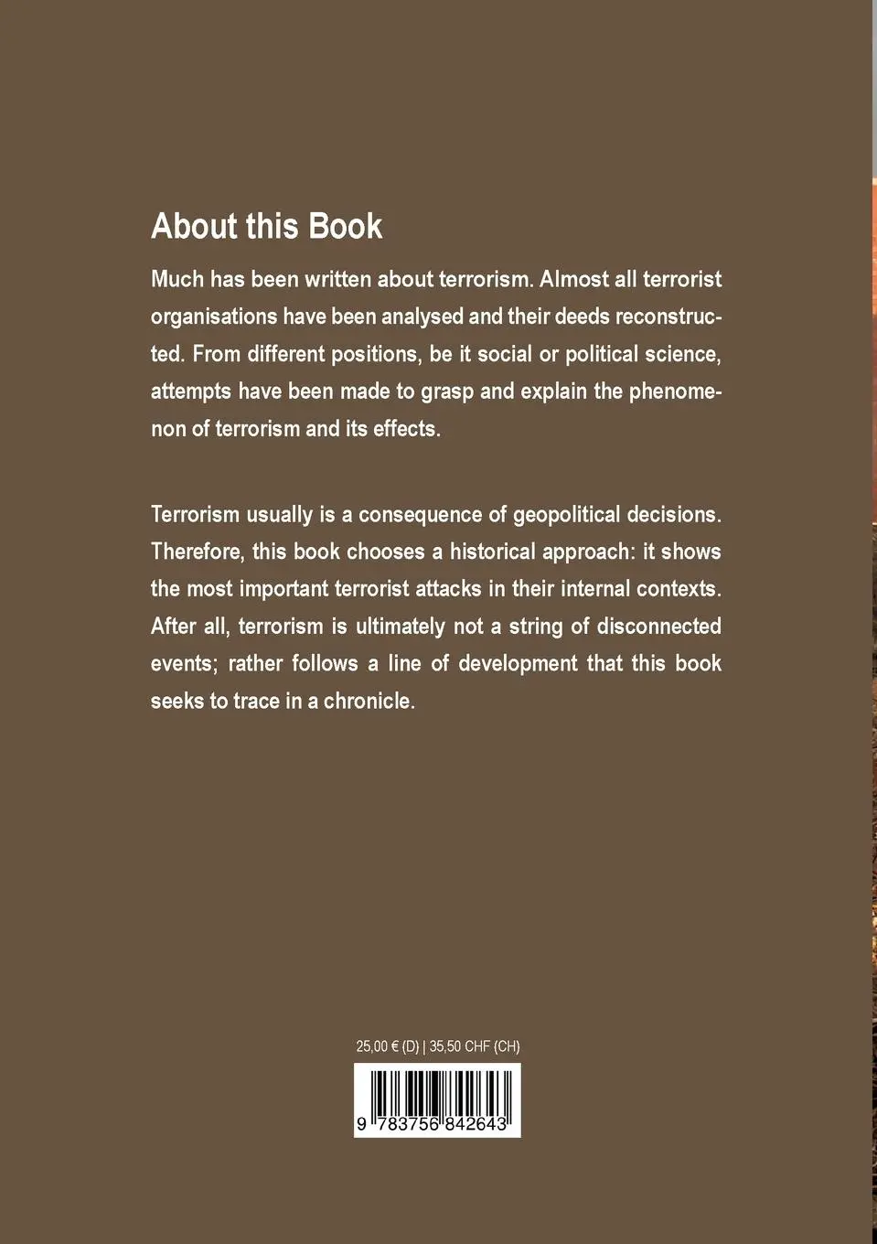 Rückseite: 9783756842643 | Traces of Terrorism | A Chronicle: Contexts, Attacks, Terrorists