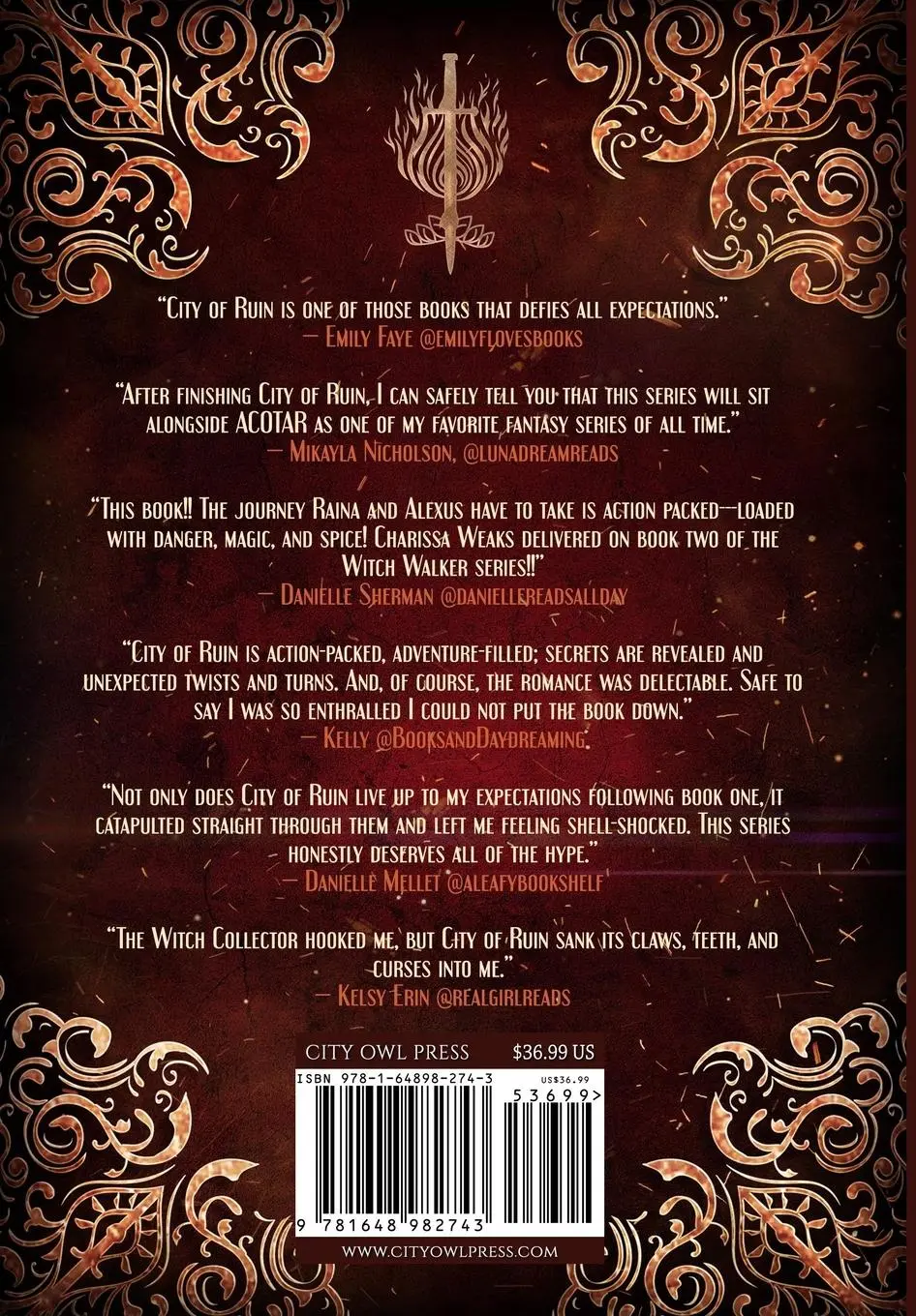 Rückseite: 9781648982743 | City of Ruin | Charissa Weaks | Buch | Gebunden | Englisch | 2022