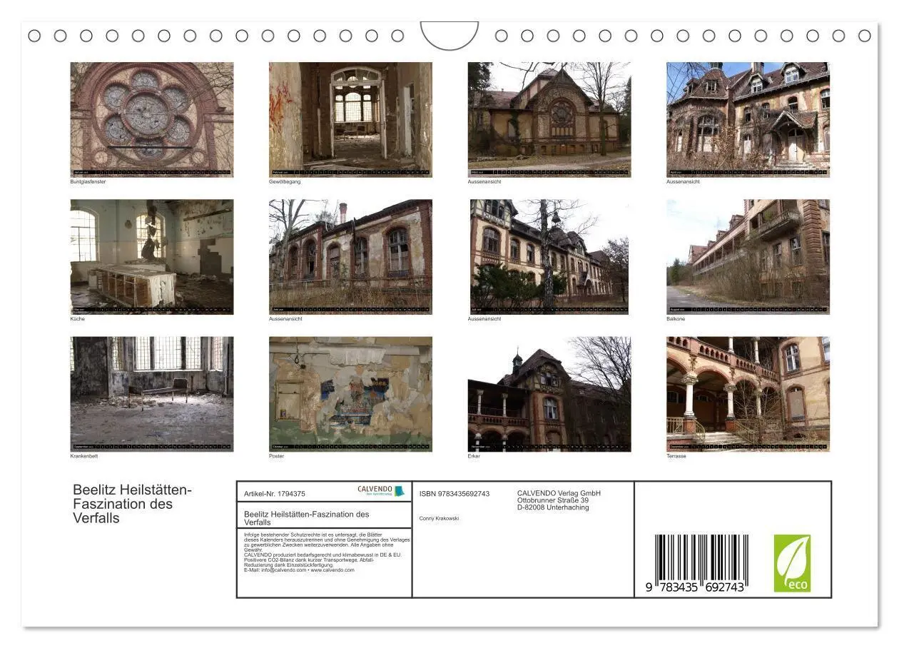 Bild: 9783435692743 | Beelitz Heilstätten-Faszination des Verfalls (Wandkalender 2025 DIN...