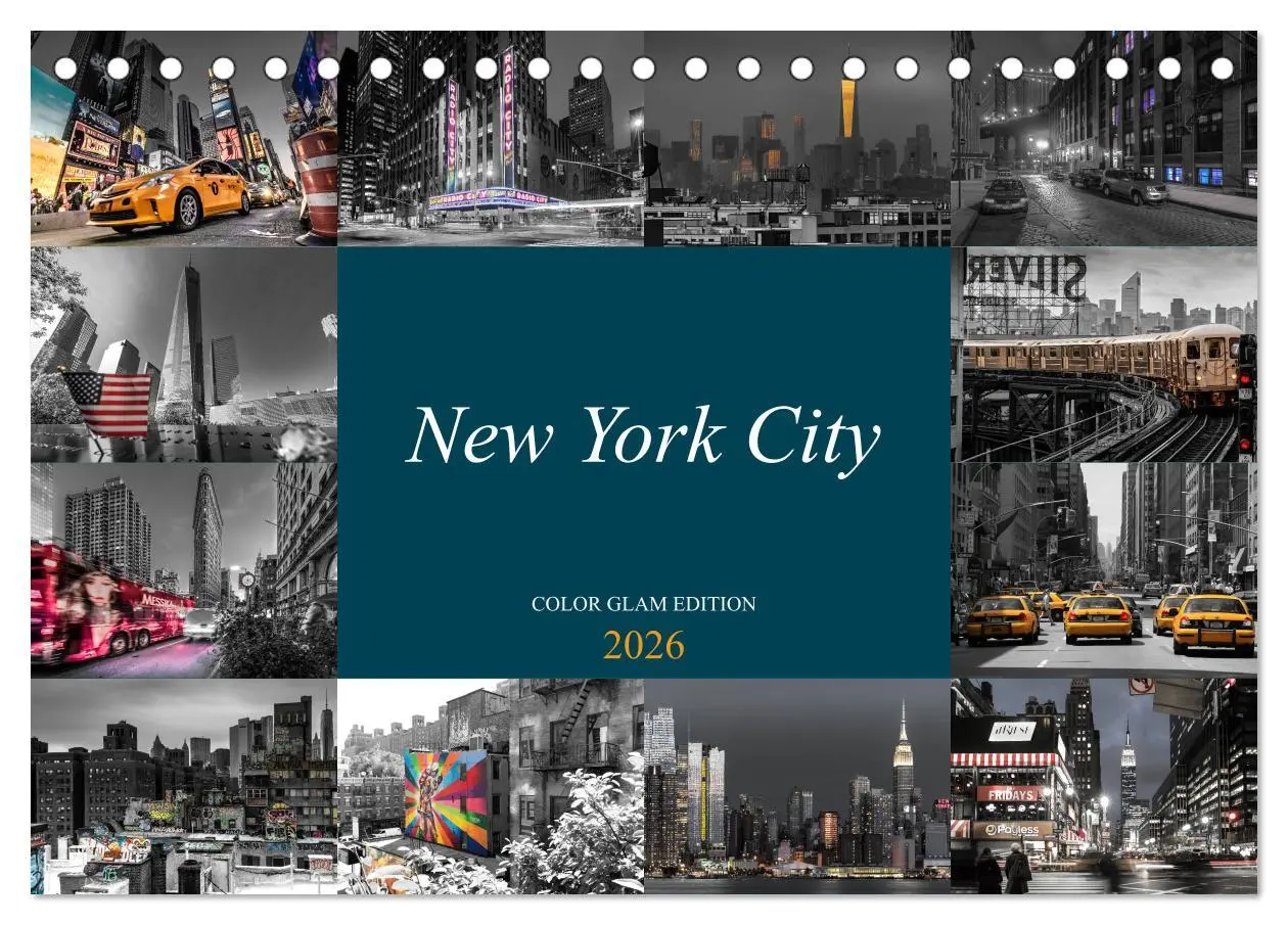Cover: 9783457922743 | New York City - Color Glam Edition (Tischkalender 2026 DIN A5...