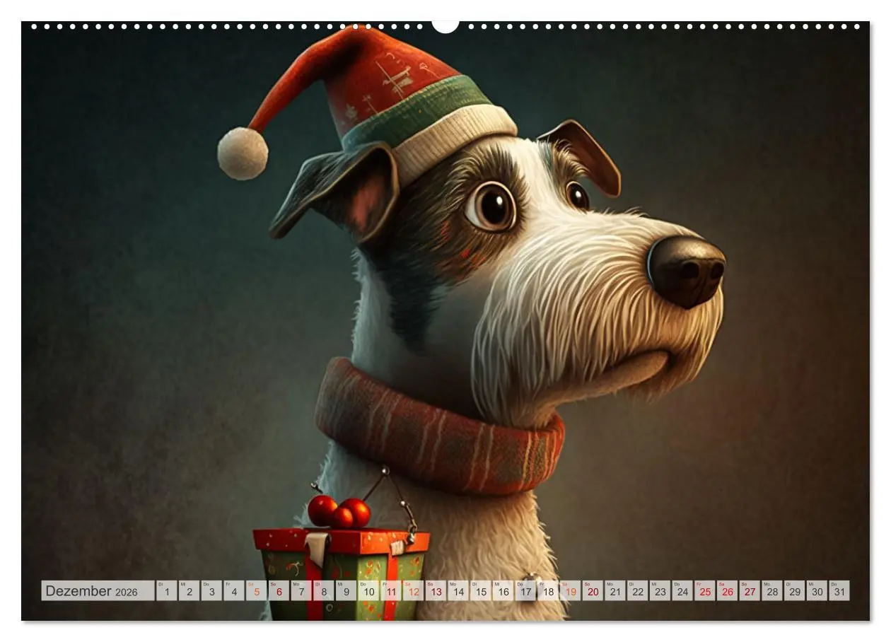 Bild: 9783457532843 | Comic Hunde (hochwertiger Premium Wandkalender 2026 DIN A2 quer),...