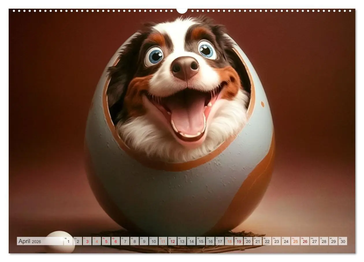 Bild: 9783457532843 | Comic Hunde (hochwertiger Premium Wandkalender 2026 DIN A2 quer),...