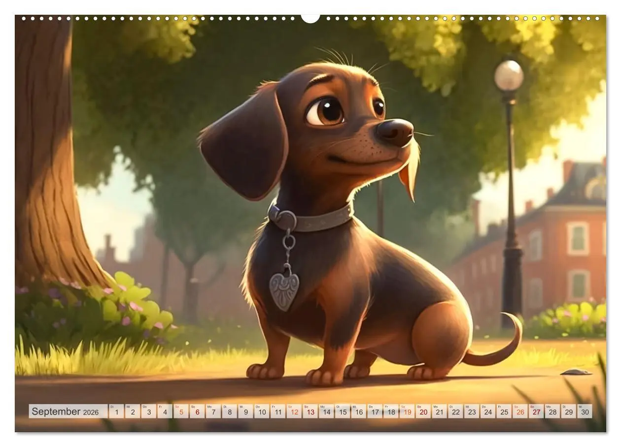Bild: 9783457532843 | Comic Hunde (hochwertiger Premium Wandkalender 2026 DIN A2 quer),...