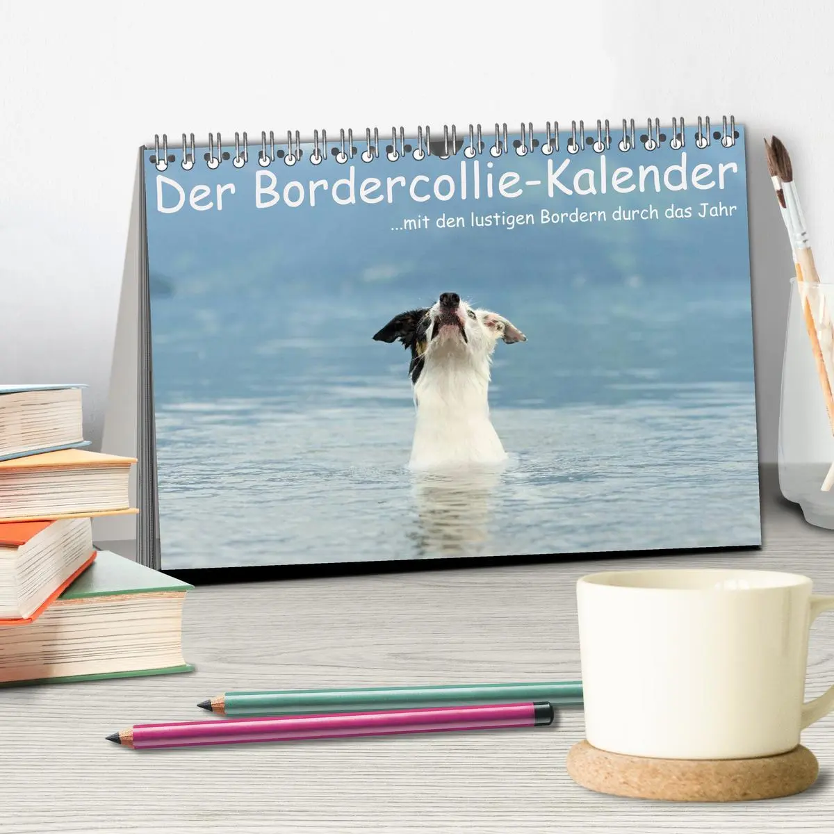 Bild: 9783516172843 | Der Bordercollie-Kalender (Tischkalender 2026 DIN A5 quer),...