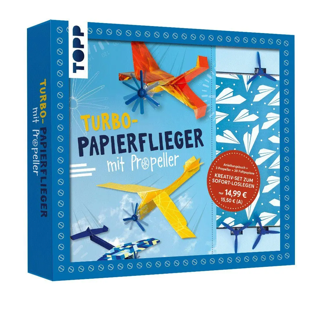 Cover: 9783735892843 | Kreativ-Set Turbo-Papierflieger mit Propeller | Christian Saile | Buch