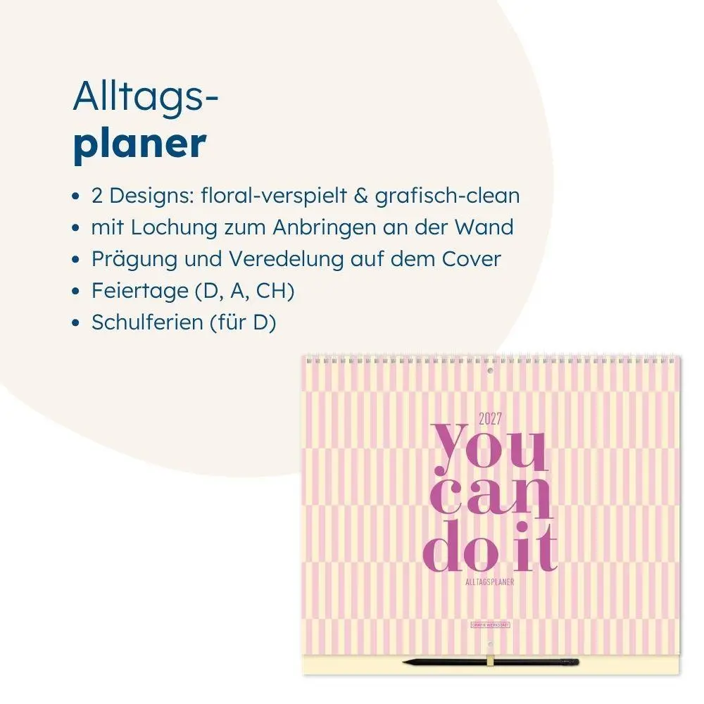 Bild: 9783986362843 | Alltagsplaner 2027 you can do it | Familienplaner | Original | 13 S.