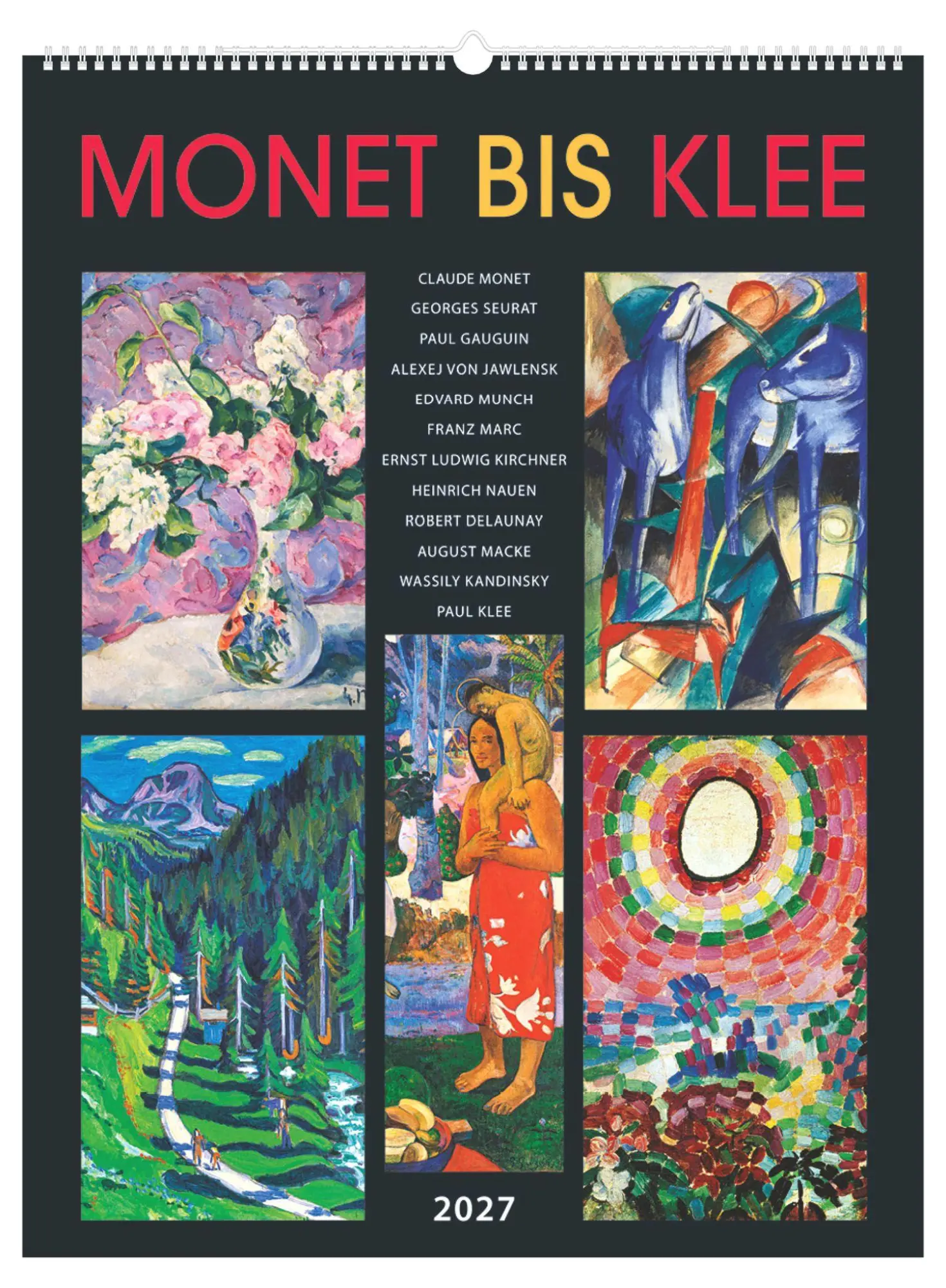 Cover: 4069095012943 | Monet bis Klee 2027 | Neumann Verlage GmbH &amp; Co KG | Kalender | 14 S.