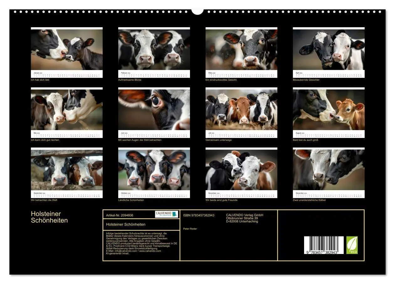 Bild: 9783457382943 | Holsteiner Schönheiten (hochwertiger Premium Wandkalender 2026 DIN...