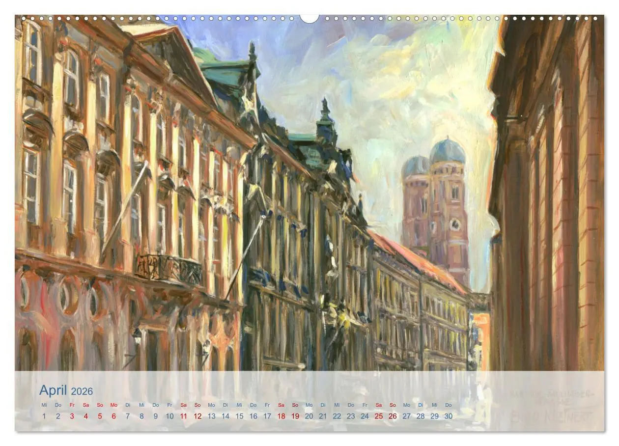 Bild: 9783457452943 | Skizzen aus München (hochwertiger Premium Wandkalender 2026 DIN A2...