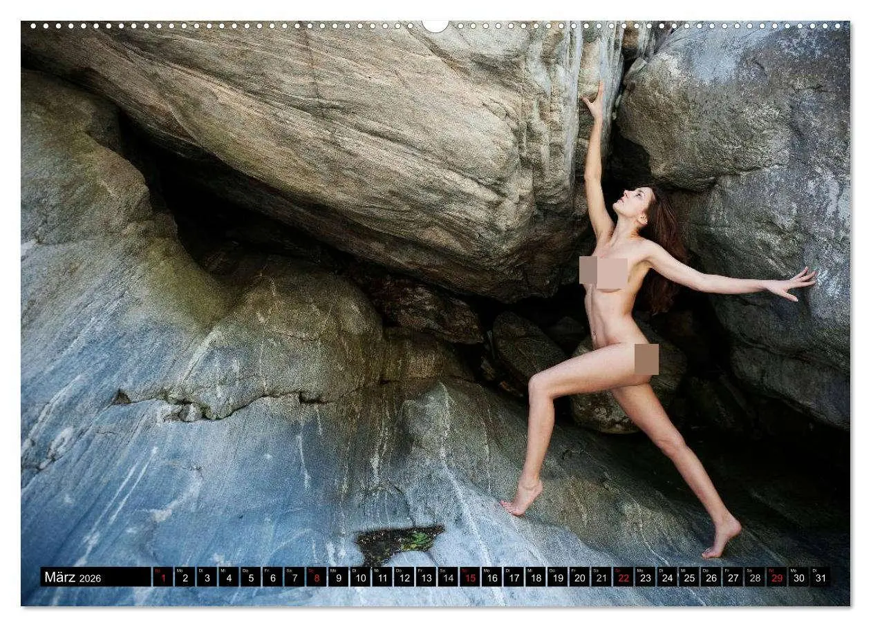 Bild: 9783516232943 | Aktfotografie auf Stein und Felsen (Wandkalender 2026 DIN A2 quer),...