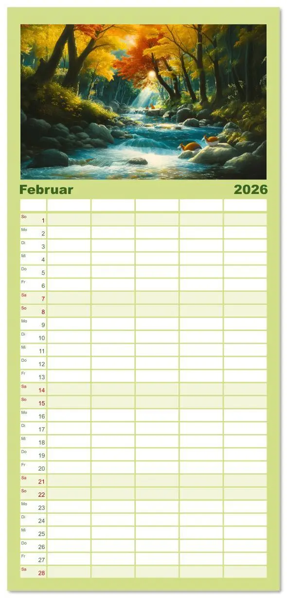 Bild: 9783516612943 | Familienplaner 2026 - Spaziergang durch Anime Welten mit 5 Spalten...