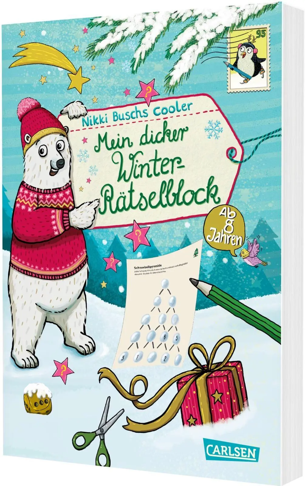 Cover: 9783551192943 | Mein dicker Winter-Rätselblock | Ab 8 Jahren | Nikki Busch | Buch