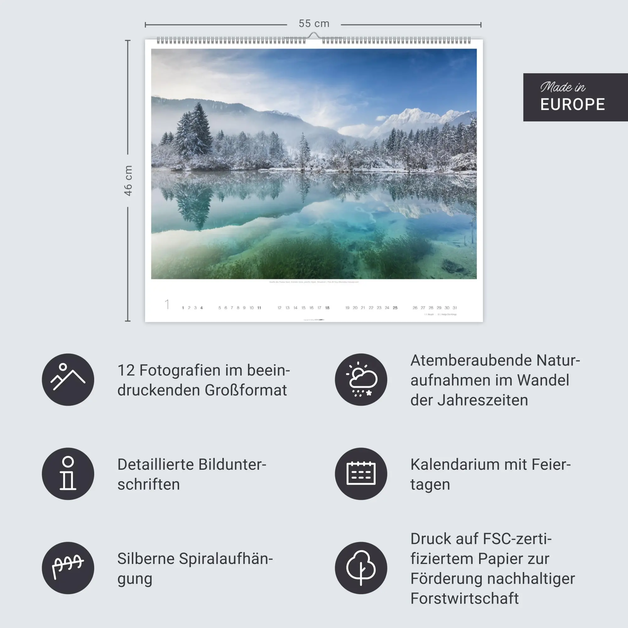 Bild: 9783839902943 | Magische Landschaften 2026 | Guy Edwardes | Kalender | Spiralbindung