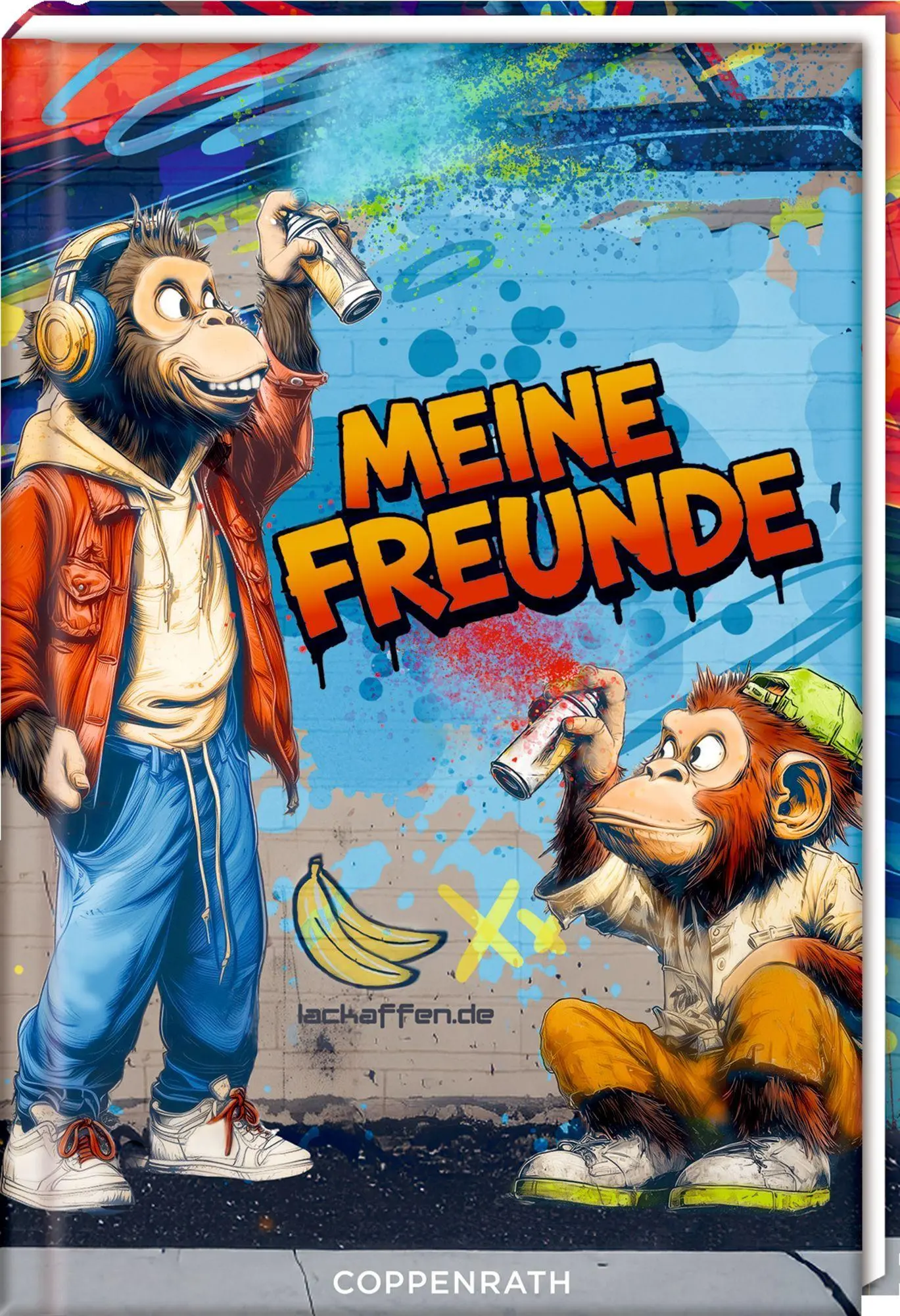 Cover: 4050003973043 | Freundebuch - Meine Freunde | Streetart | Lackaffen | Buch | 96 S.