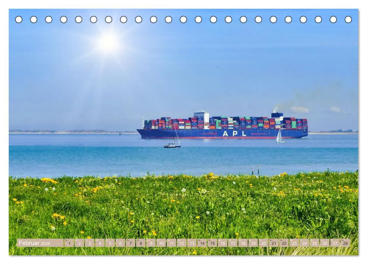 Bild: 9783457273043 | Zeeland - Wasser, Sand und Meer (Tischkalender 2026 DIN A5 quer),...
