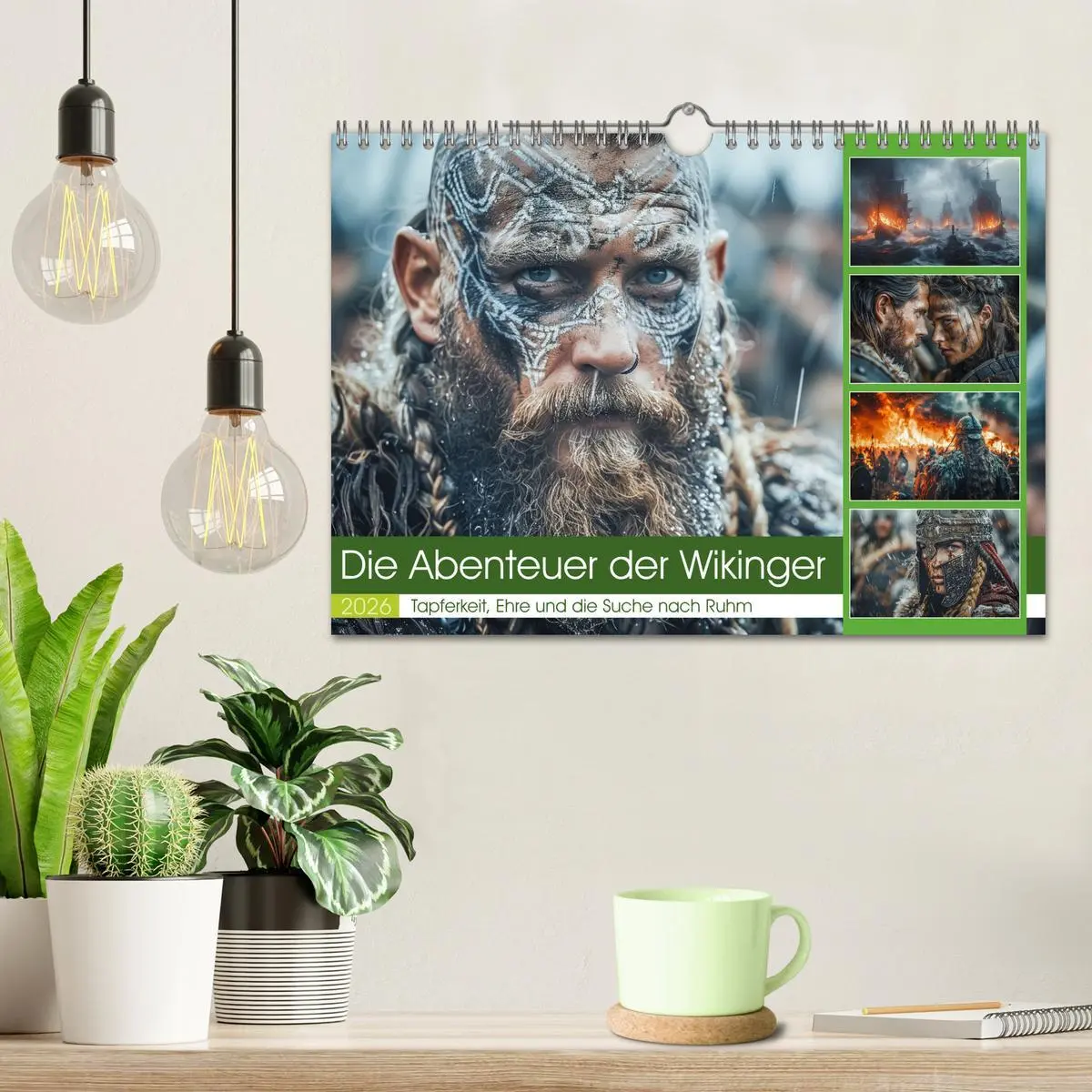 Bild: 9783457343043 | Die Abenteuer der Wikinger (Wandkalender 2026 DIN A4 quer),...