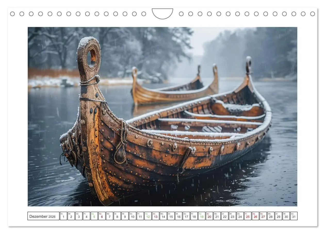 Bild: 9783457343043 | Die Abenteuer der Wikinger (Wandkalender 2026 DIN A4 quer),...