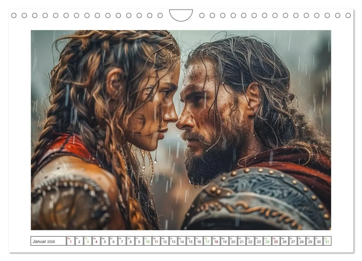 Bild: 9783457343043 | Die Abenteuer der Wikinger (Wandkalender 2026 DIN A4 quer),...