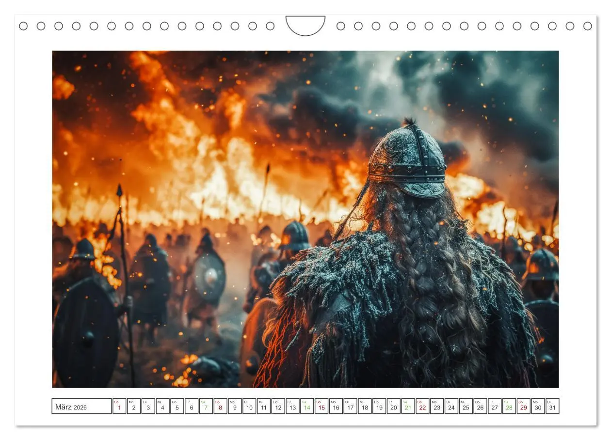 Bild: 9783457343043 | Die Abenteuer der Wikinger (Wandkalender 2026 DIN A4 quer),...