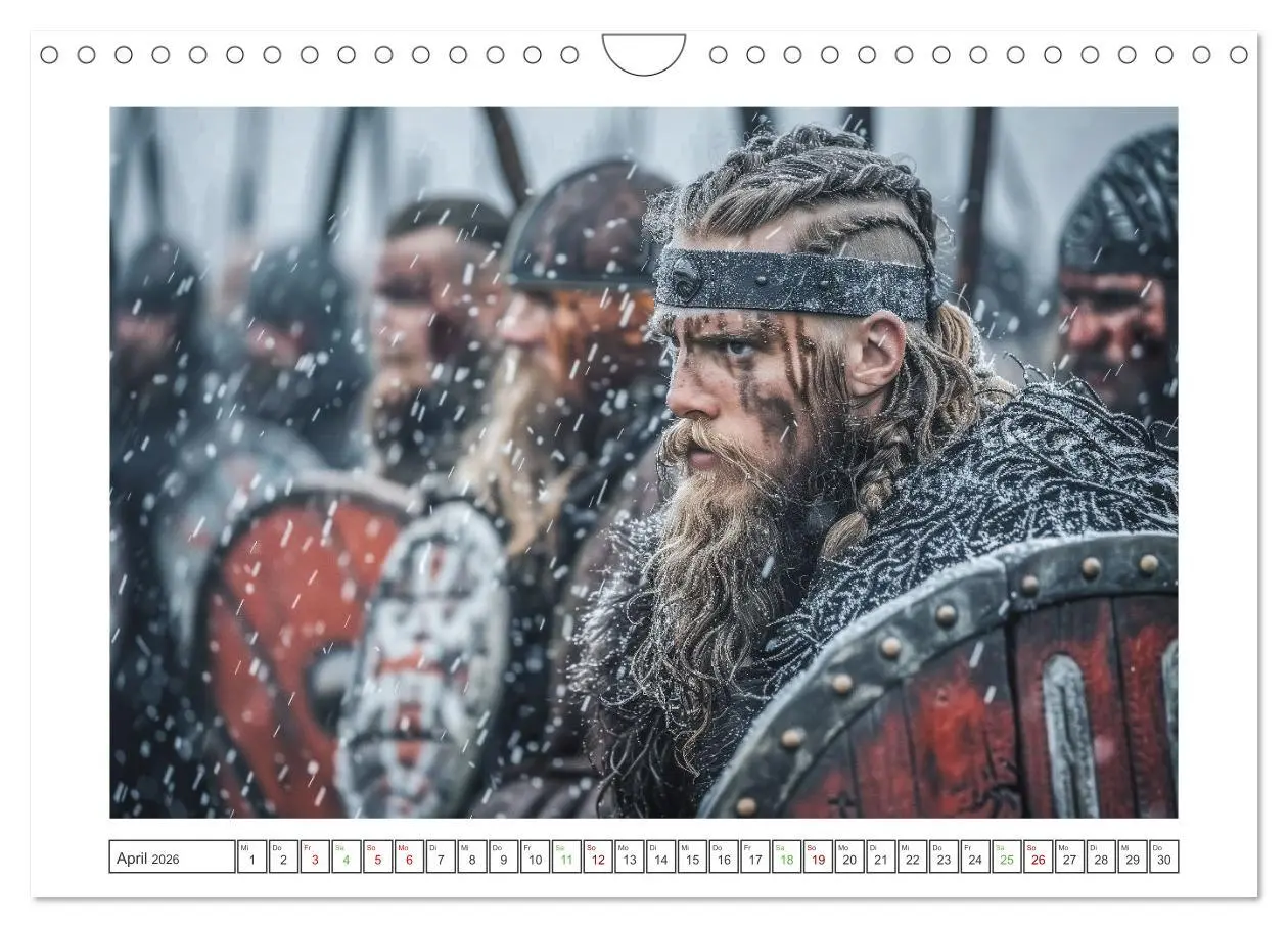 Bild: 9783457343043 | Die Abenteuer der Wikinger (Wandkalender 2026 DIN A4 quer),...