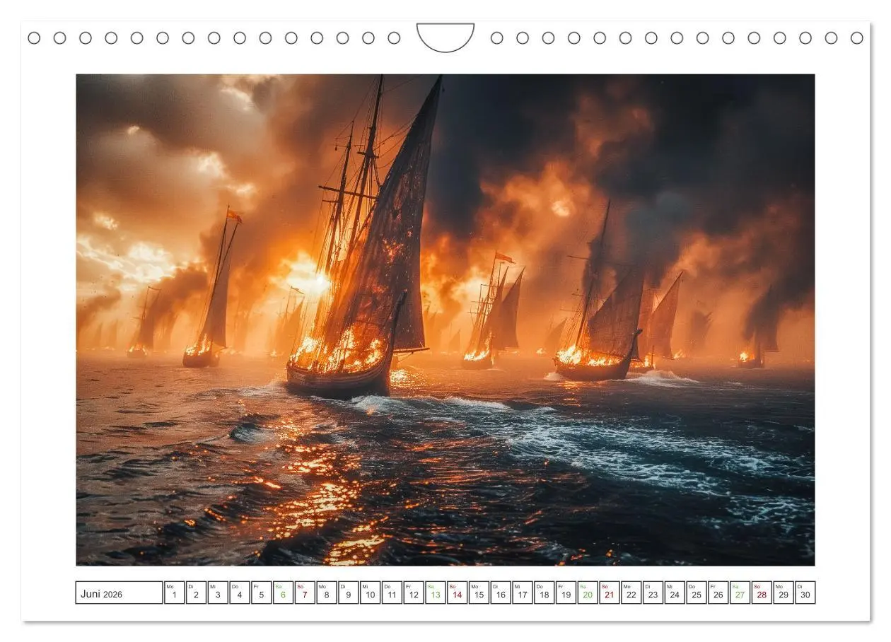 Bild: 9783457343043 | Die Abenteuer der Wikinger (Wandkalender 2026 DIN A4 quer),...