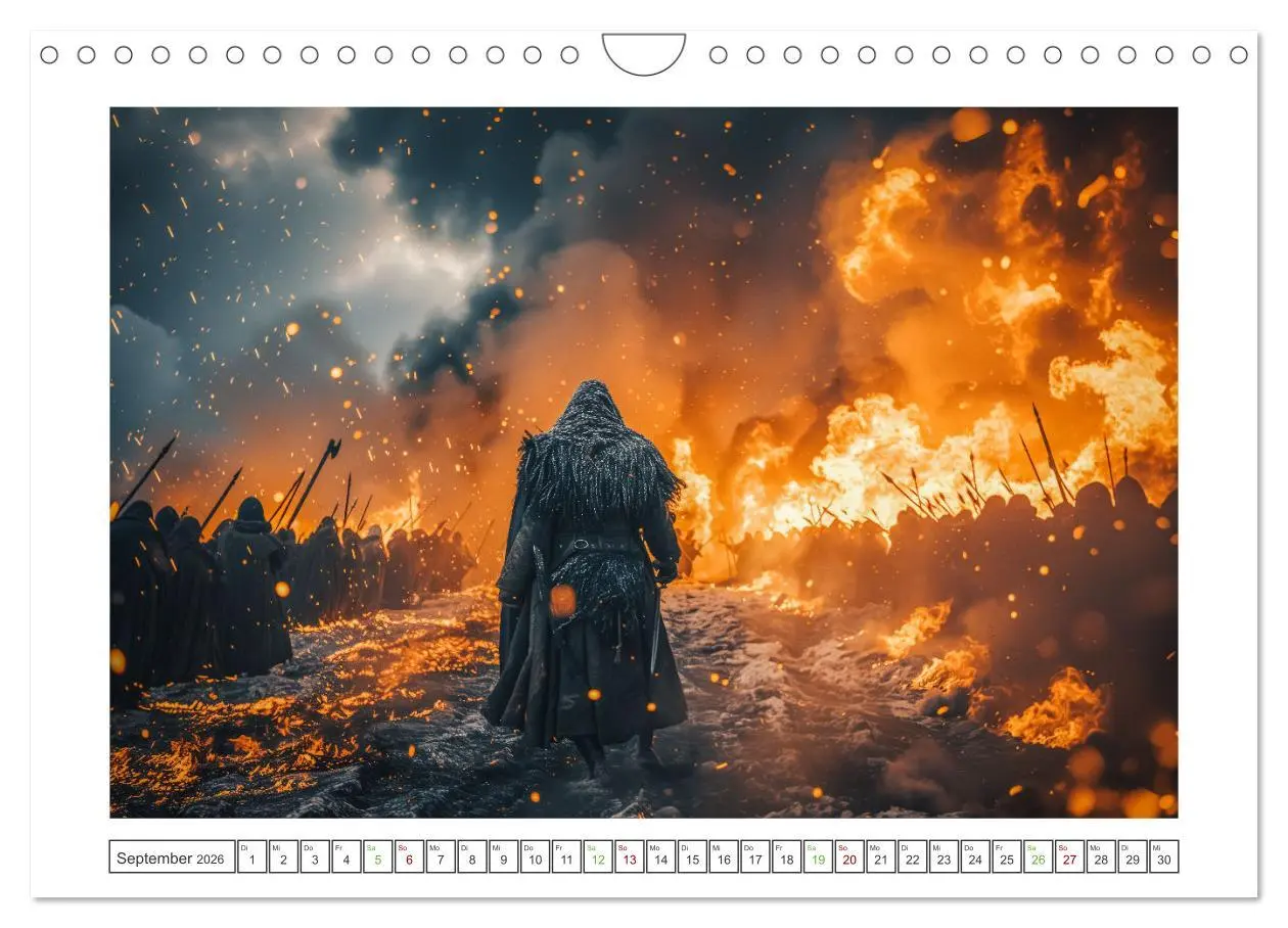 Bild: 9783457343043 | Die Abenteuer der Wikinger (Wandkalender 2026 DIN A4 quer),...