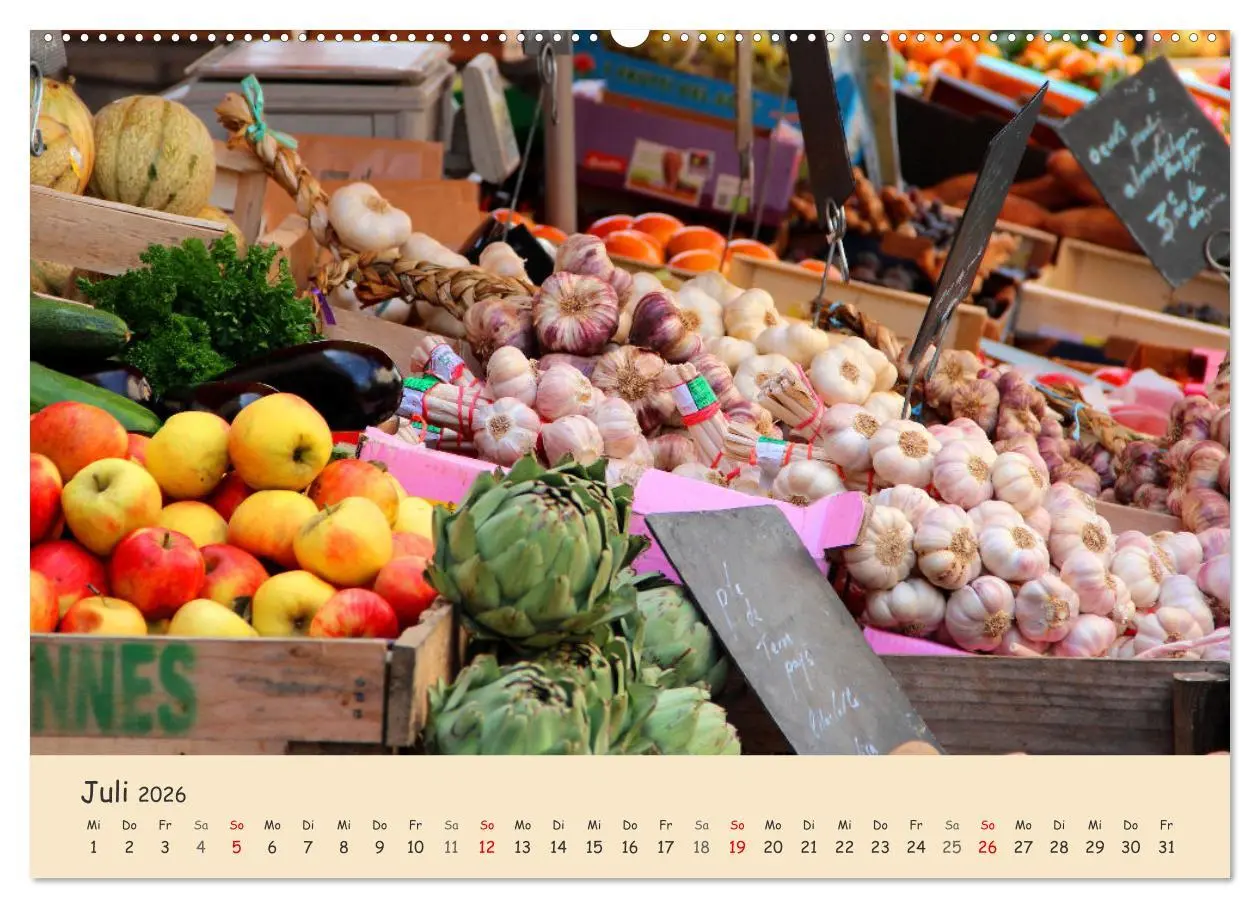 Bild: 9783457413043 | Markttag in Frankreich (hochwertiger Premium Wandkalender 2026 DIN...