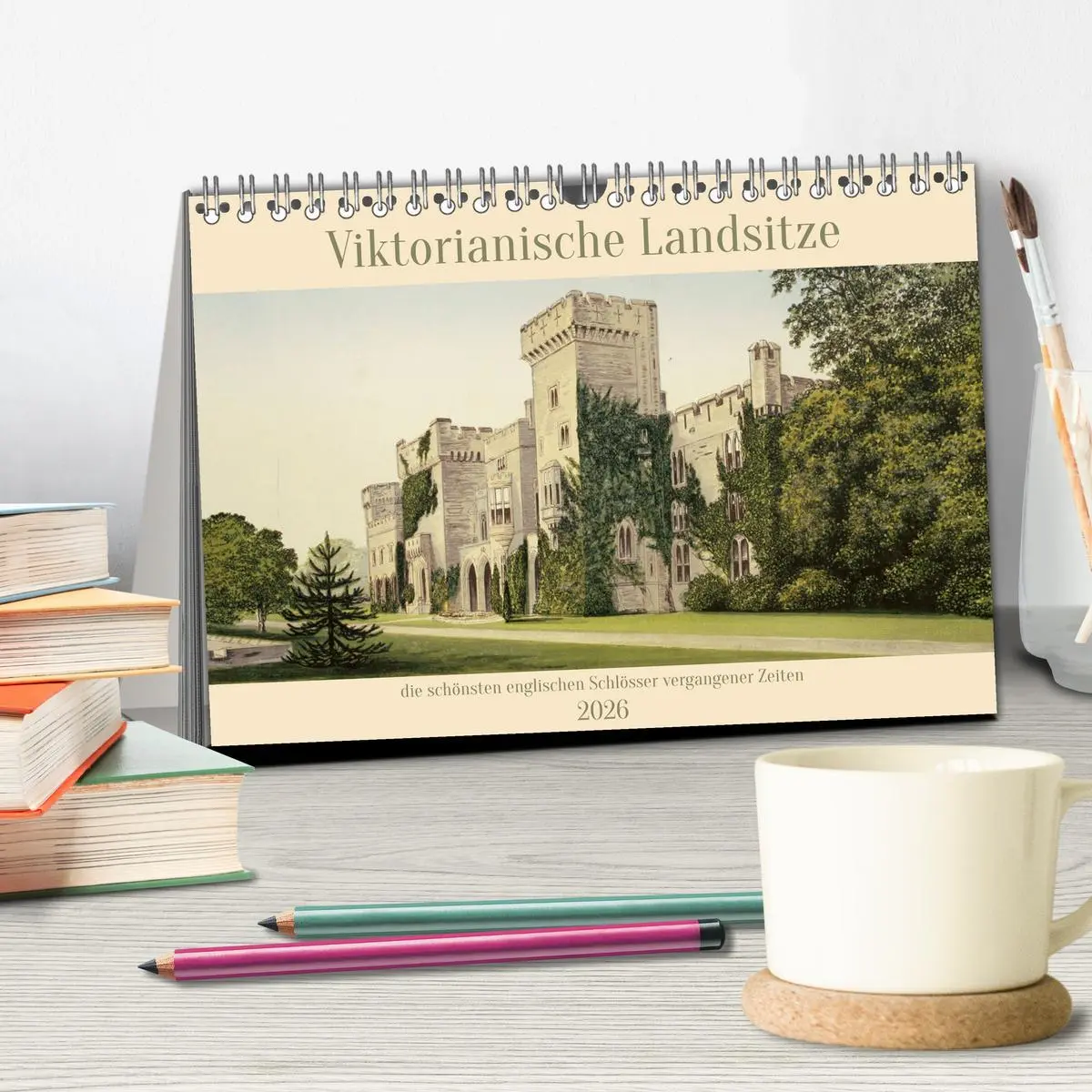 Bild: 9783457583043 | Viktorianische Landsitze (Tischkalender 2026 DIN A5 quer), CALVENDO...