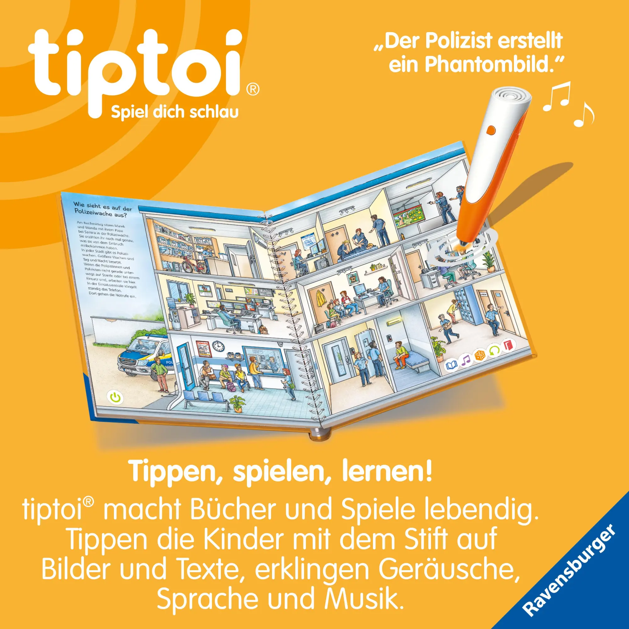 Bild: 9783473493043 | tiptoi® Wieso? Weshalb? Warum? - Bei der Polizei | Heike Tober | Buch