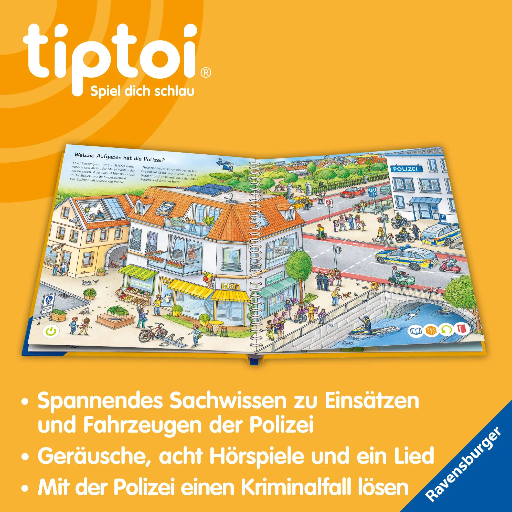Bild: 9783473493043 | tiptoi® Wieso? Weshalb? Warum? - Bei der Polizei | Heike Tober | Buch