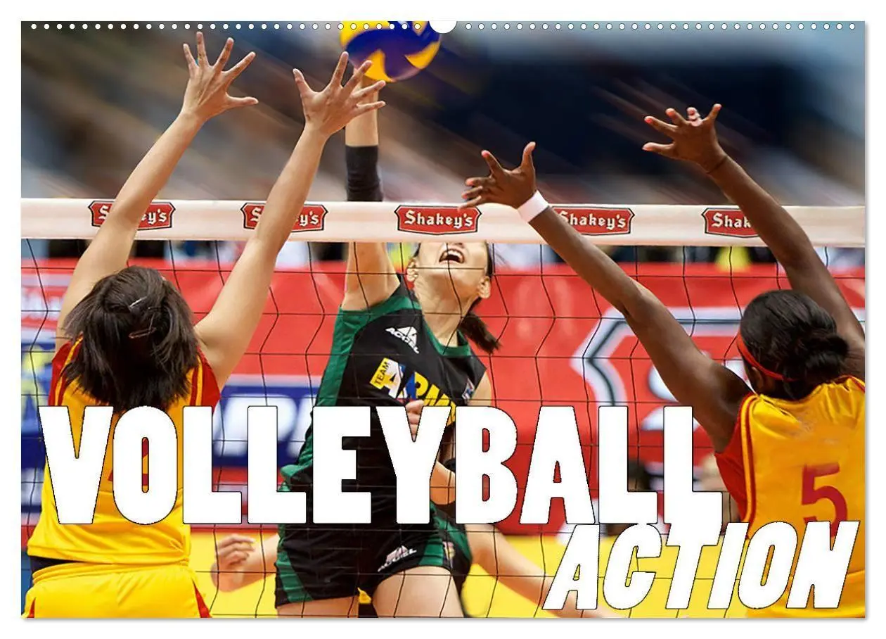 Cover: 9783569833043 | Volleyball Action (Wandkalender 2027 DIN A2 quer), CALVENDO...