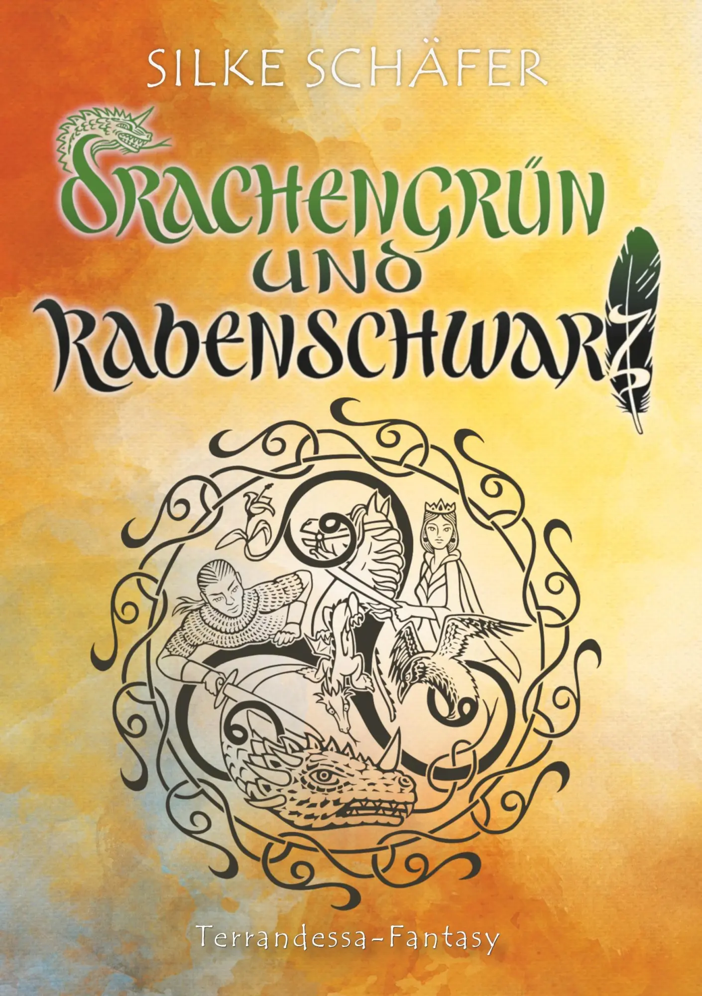 Cover: 9783748193043 | Drachengrün und Rabenschwarz | Terrandessa Fantasy | Silke Schäfer