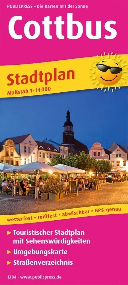 Cover: 9783961323043 | Publicpress Stadtplan Cottbus 1:14.000 | (Land-)Karte | Deutsch | 2018
