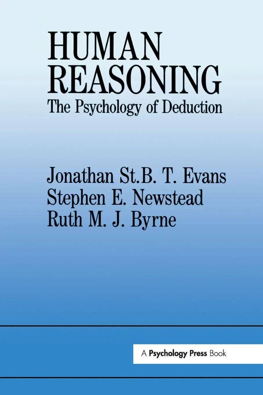 Cover: 9780863773143 | Human Reasoning | The Psychology Of Deduction | Byrne (u. a.) | Buch
