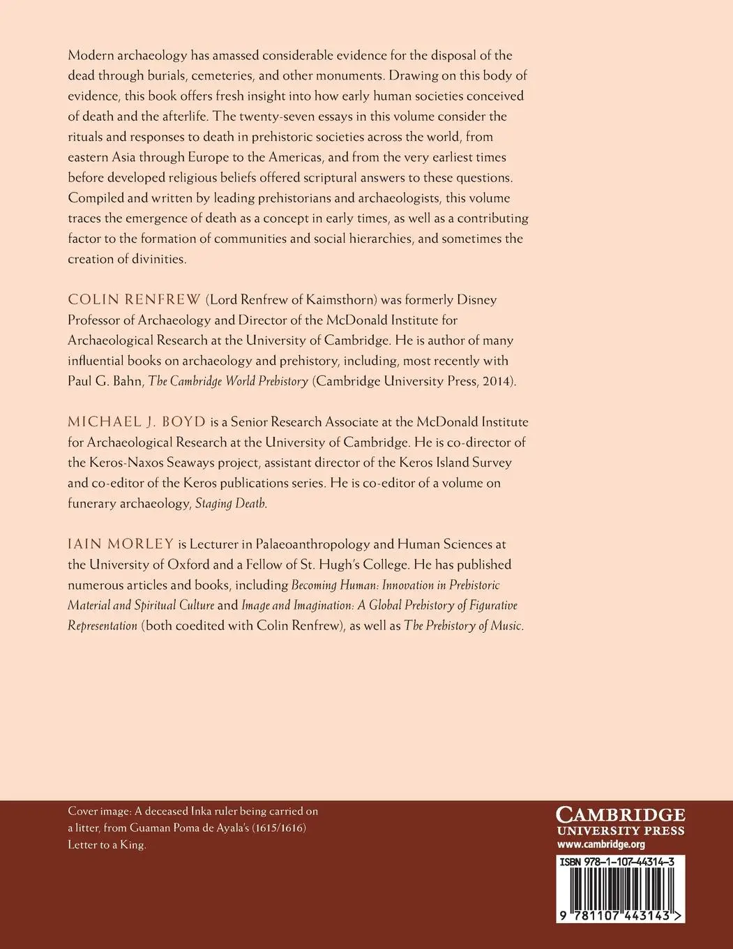 Rückseite: 9781107443143 | Death Rituals, Social Order and the Archaeology of Immortality in...