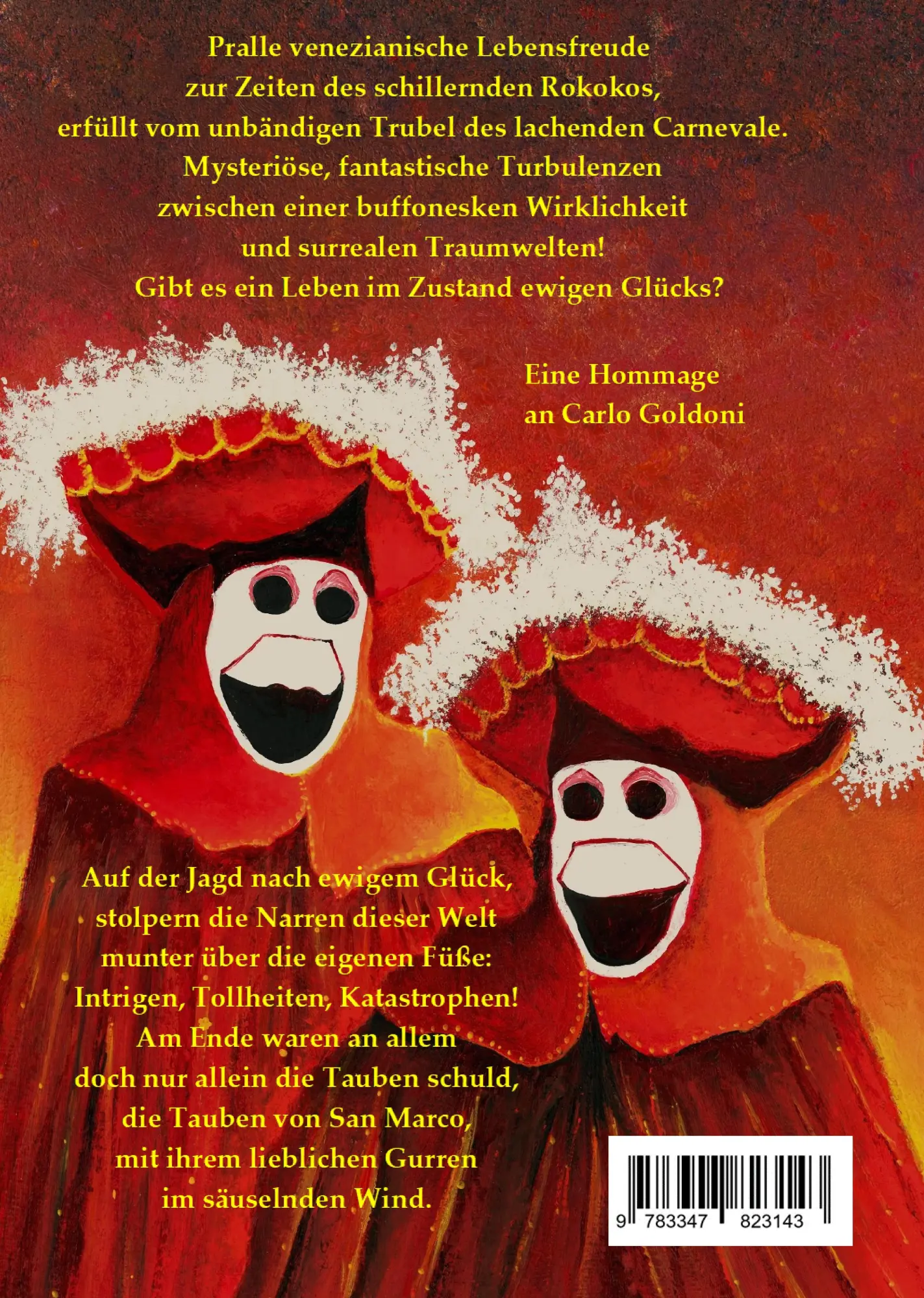 Rückseite: 9783347823143 | Capriccio fortunato | Gondeln, Narren, Maskeraden | Frank Kantereit