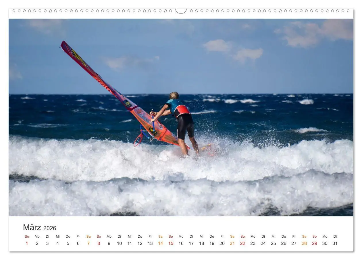 Bild: 9783457263143 | Windsurfen - endlose Wellen (Wandkalender 2026 DIN A2 quer),...