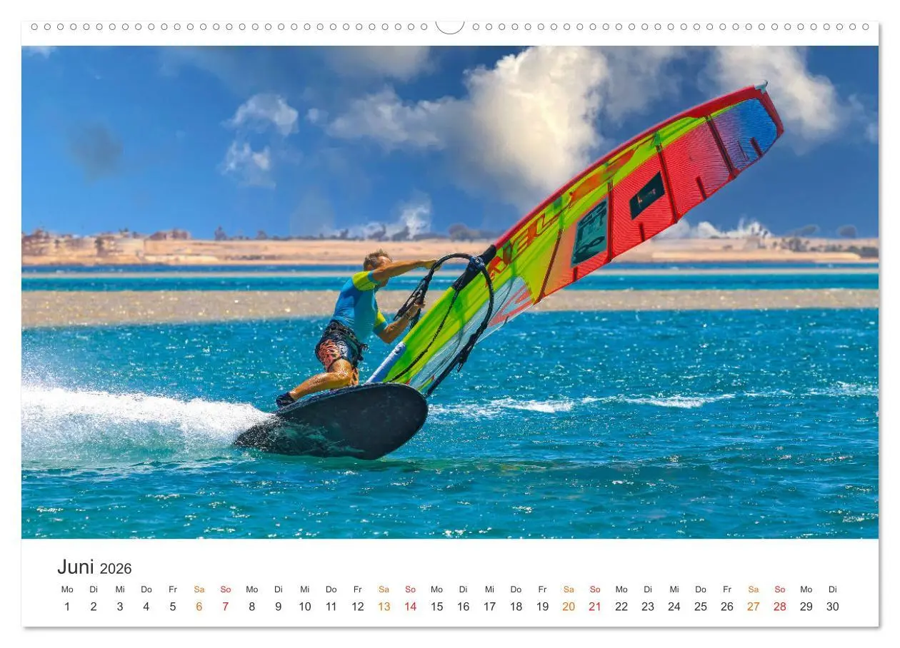 Bild: 9783457263143 | Windsurfen - endlose Wellen (Wandkalender 2026 DIN A2 quer),...
